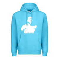 Ocean Blue Pele Sillhouette Premium Hoodie - artisFamous
