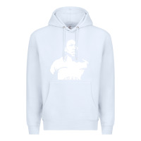 White Pele Sillhouette Premium Hoodie - artisFamous
