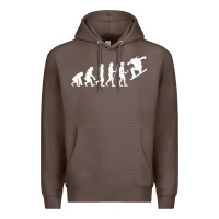Coffee Snowboarding Evolution | Snowboard Mountain Winter Premium Hoodie - artisFamous