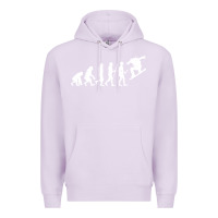 Lilac Snowboarding Evolution | Snowboard Mountain Winter Premium Hoodie - artisFamous