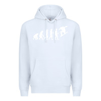 White Snowboarding Evolution | Snowboard Mountain Winter Premium Hoodie - artisFamous