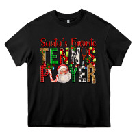 Black Santa's Favorite Tennis Player For Christmas Heavy Core Tee - FaDigitalArtStudio