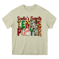 Santa's Favorite Tennis Player For Christmas Heavy Core Tee | Teevron