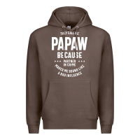 Coffee Mens They Call Me Papaw Because Partner In Crime - Dad & Grandpa Birth Premium Hoodie - artisFamous