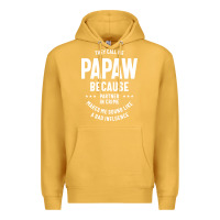 Mustard Mens They Call Me Papaw Because Partner In Crime - Dad & Grandpa Birth Premium Hoodie - artisFamous