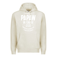 Oatmeal Heather Mens They Call Me Papaw Because Partner In Crime - Dad & Grandpa Birth Premium Hoodie - artisFamous
