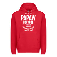 Red Mens They Call Me Papaw Because Partner In Crime - Dad & Grandpa Birth Premium Hoodie - artisFamous