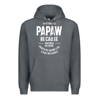 Rock Mens They Call Me Papaw Because Partner In Crime - Dad & Grandpa Birth Premium Hoodie - artisFamous