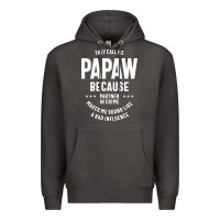 Smoke Mens They Call Me Papaw Because Partner In Crime - Dad & Grandpa Birth Premium Hoodie - artisFamous