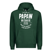 Sports Green Mens They Call Me Papaw Because Partner In Crime - Dad & Grandpa Birth Premium Hoodie - artisFamous