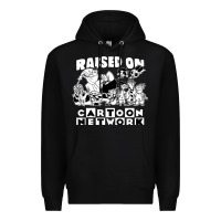 Black raised on cartoon network Premium Hoodie - artisFamous