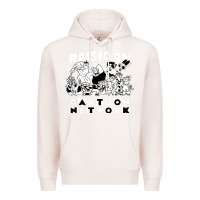 Pale Pink raised on cartoon network Premium Hoodie - artisFamous