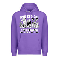 Purple raised on cartoon network Premium Hoodie - artisFamous