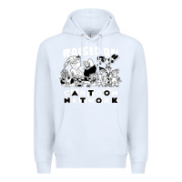 White raised on cartoon network Premium Hoodie - artisFamous