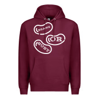 Burgundy beans or bust Premium Hoodie - artisFamous