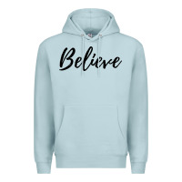 Blue Mist believe Premium Hoodie - artisFamous