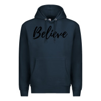 Navy believe Premium Hoodie - artisFamous