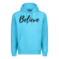 Ocean Blue believe Premium Hoodie - artisFamous
