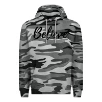 Slate Camo believe Premium Hoodie - artisFamous