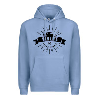 Colony Blue camper vintage retro Premium Hoodie - artisFamous
