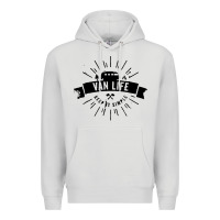 Dove Grey camper vintage retro Premium Hoodie - artisFamous