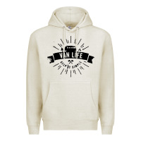Oatmeal Heather camper vintage retro Premium Hoodie - artisFamous