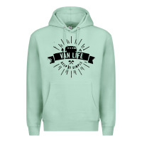 Seafoam camper vintage retro Premium Hoodie - artisFamous