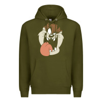 Army Green manic taz Premium Hoodie - artisFamous