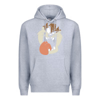 Heather Grey manic taz Premium Hoodie - artisFamous