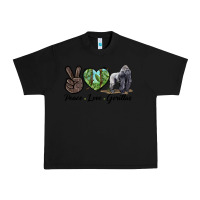 Black Peace Love Gorillas Urban Heavy Tee - LillyAllenDesigns
