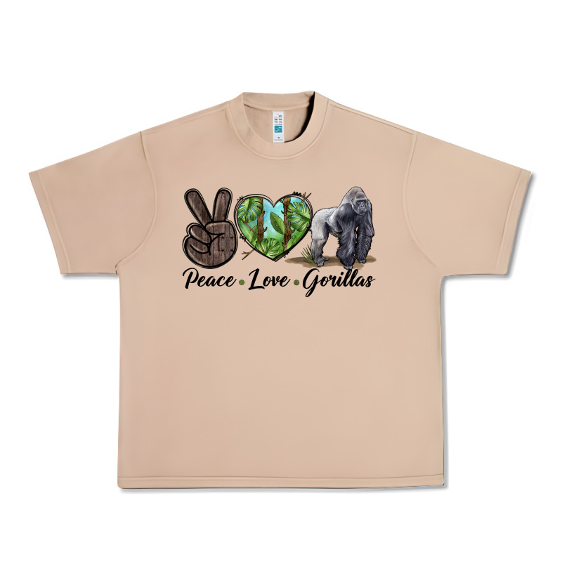 Peace Love Gorillas Urban Heavy Tee by LillyAllenDesigns | Teevron