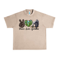 French Oak Peace Love Gorillas Urban Heavy Tee - LillyAllenDesigns