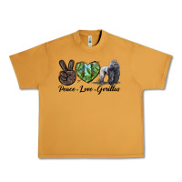 Peanut Butter Peace Love Gorillas Urban Heavy Tee - LillyAllenDesigns