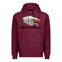 Burgundy the screaming eagle Premium Hoodie - artisFamous