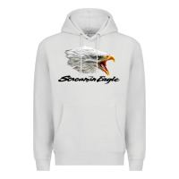 Dove Grey the screaming eagle Premium Hoodie - artisFamous