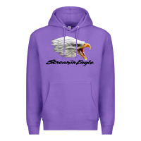 Purple the screaming eagle Premium Hoodie - artisFamous