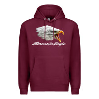 Burgundy the screaming eagle Premium Hoodie - artisFamous