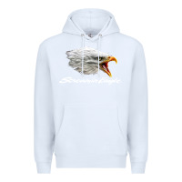 White the screaming eagle Premium Hoodie - artisFamous