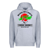 Heather Grey MIYAGY DO KARATE Premium Hoodie - artisFamous