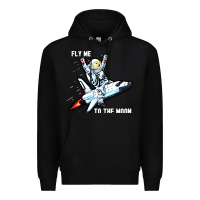 Black dogecoin hodl to the moon Premium Hoodie - artisFamous