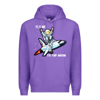Purple dogecoin hodl to the moon Premium Hoodie - artisFamous