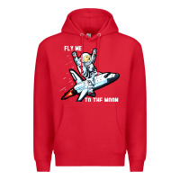Red dogecoin hodl to the moon Premium Hoodie - artisFamous