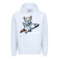 White dogecoin hodl to the moon Premium Hoodie - artisFamous