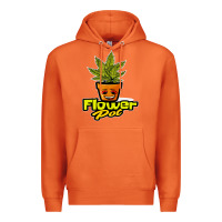 Carrot flower pot funny weed Premium Hoodie - artisFamous
