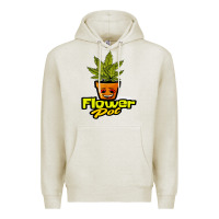 Oatmeal Heather flower pot funny weed Premium Hoodie - artisFamous