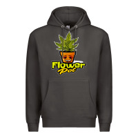 Smoke flower pot funny weed Premium Hoodie - artisFamous