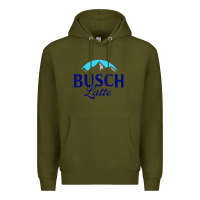 Army Green Vintage Busch Light Busch Latte Premium Hoodie - artisFamous