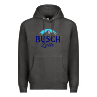 Charcoal Heather Vintage Busch Light Busch Latte Premium Hoodie - artisFamous