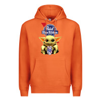 Carrot Baby Yoda Hugs Pabst Blue Ribbon Beer Premium Hoodie - artisFamous