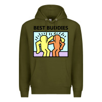 Army Green best buddies Premium Hoodie - artisFamous